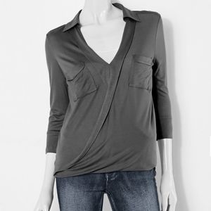 Vtg Princess Vera Wang Drape Front Top sz XS